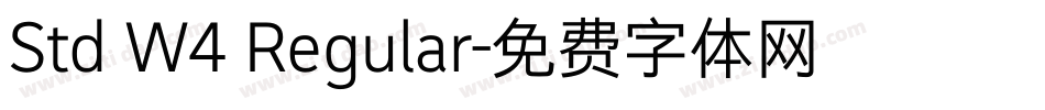 Std W4 Regular字体转换